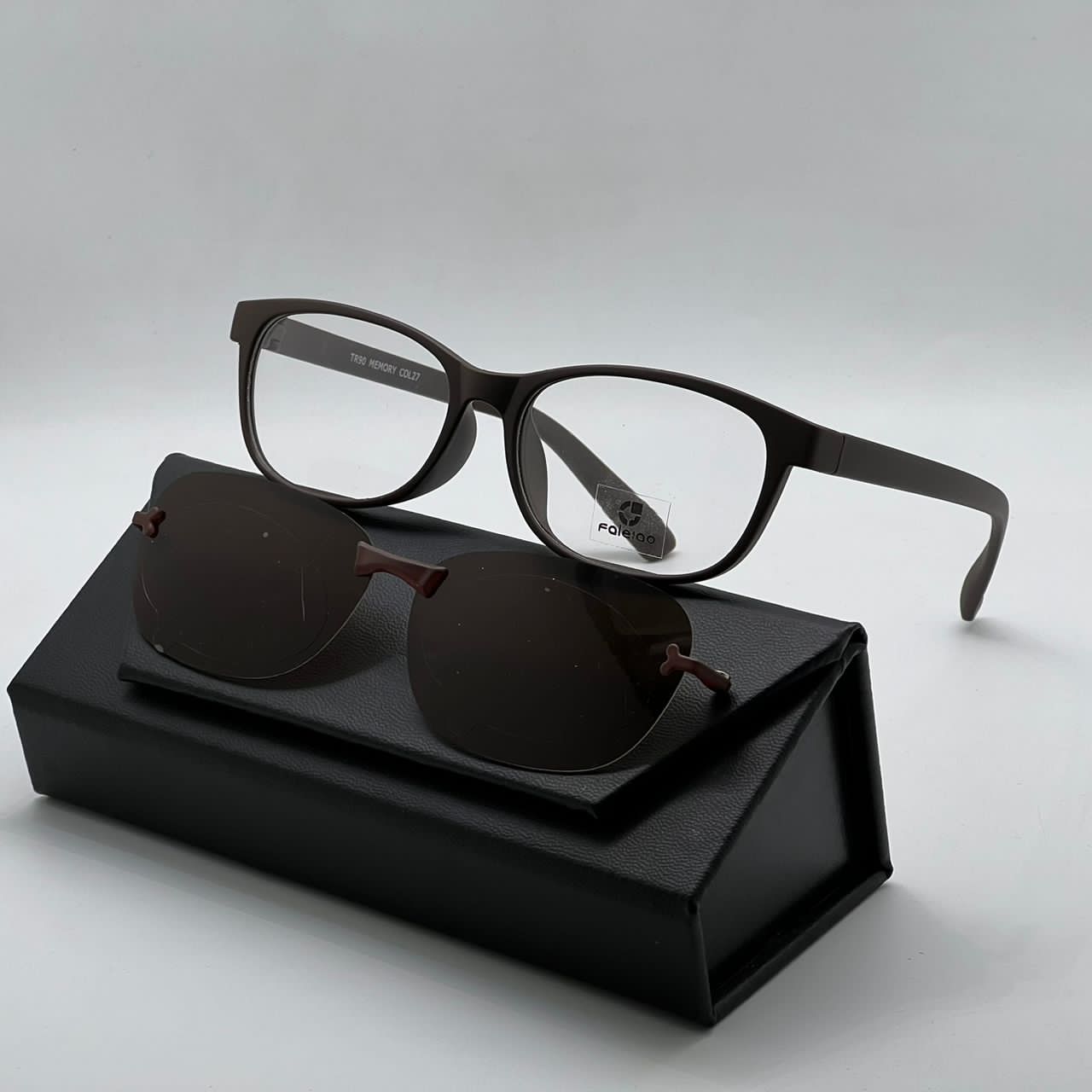 فریم طبی با کاور آفتابی پلاریزه