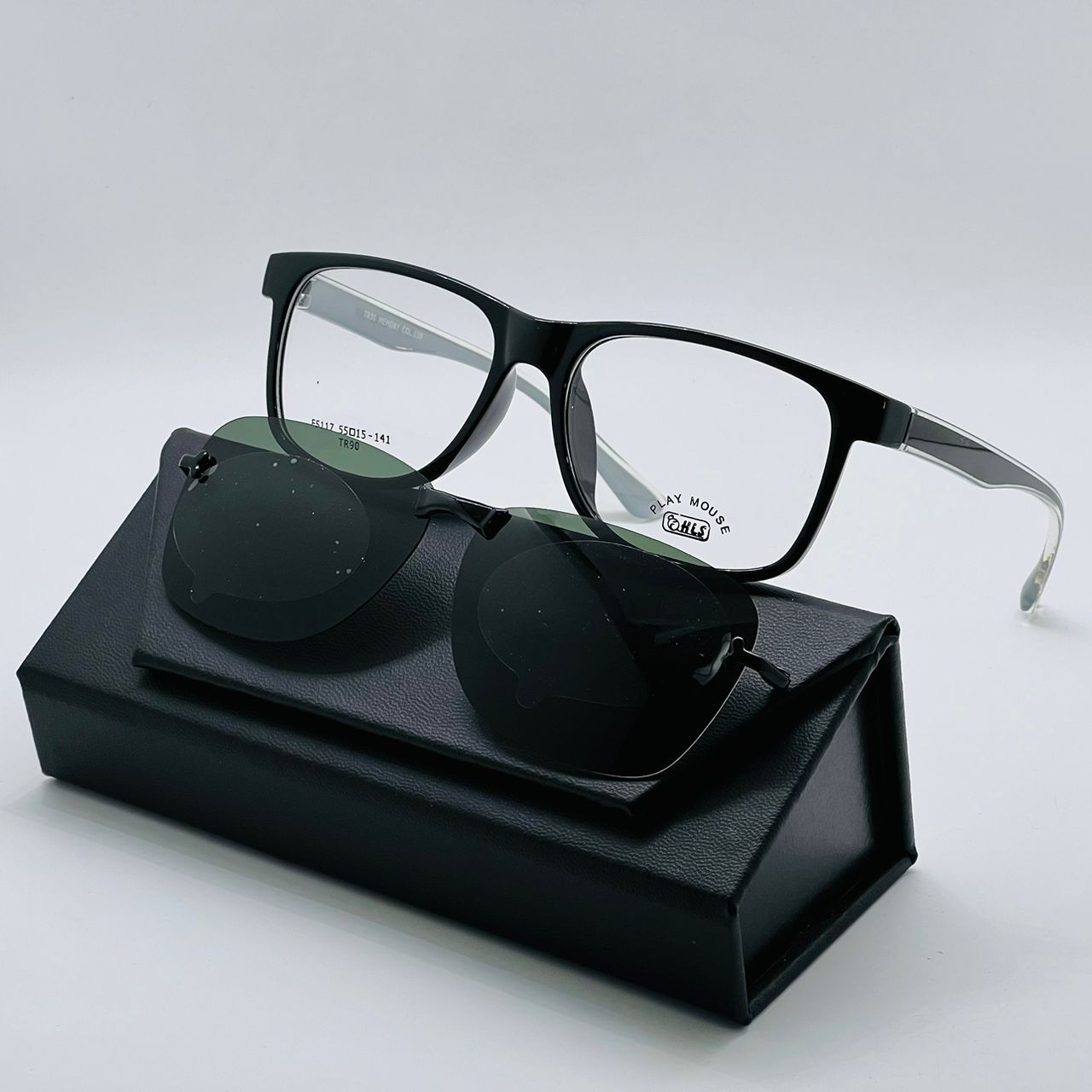 فریم طبی با کاور آفتابی پلاریزه